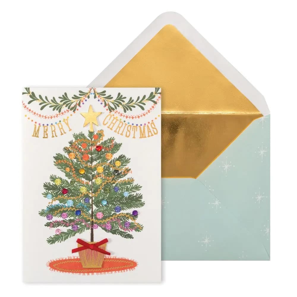 Rainbow Tree 8 Count Boxed Christmas Cards