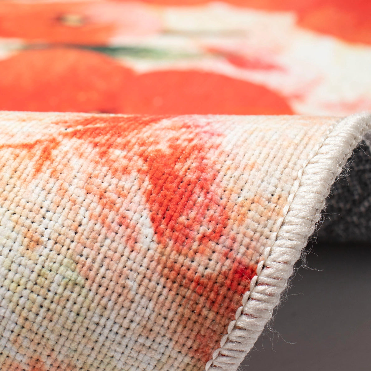 Impressions Poppies Indoor/Outdoor Mat Red
