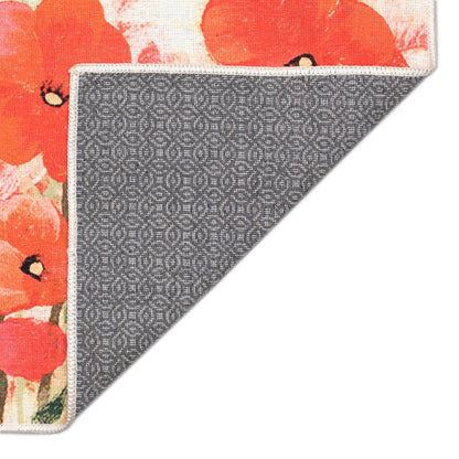 Impressions Poppies Indoor/Outdoor Mat Red
