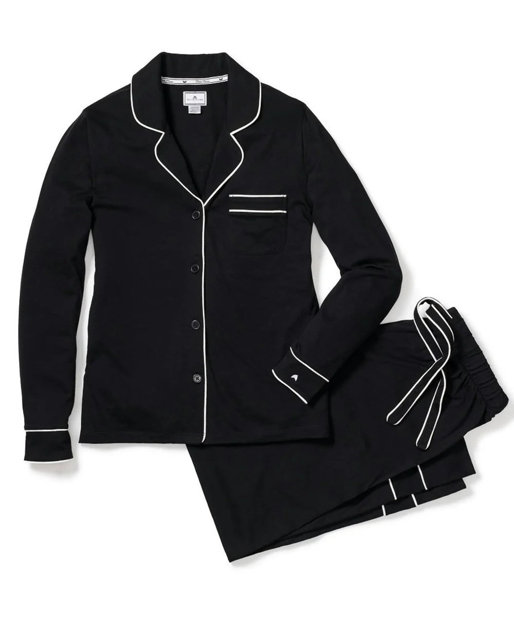 Luxe Pima Cotton Black Astaire Pajama Set