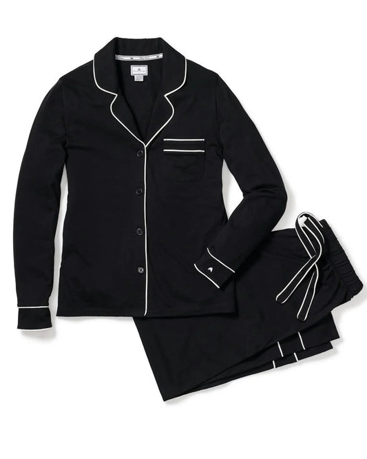 Luxe Pima Cotton Black Astaire Pajama Set