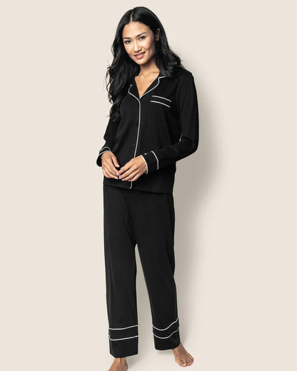 Luxe Pima Cotton Black Astaire Pajama Set