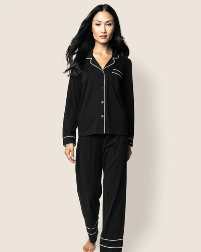Luxe Pima Cotton Black Astaire Pajama Set