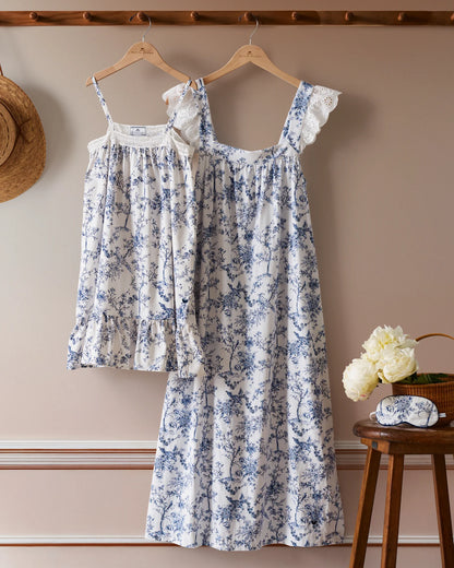 Women's Clara Nightgown in Timeless Toile