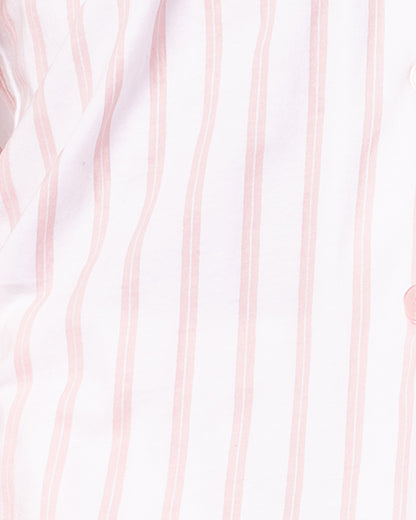 Women's Pima Nightshirt in Pink Stripe
