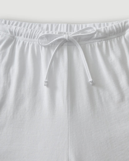The Olivia Pima Short Set in White