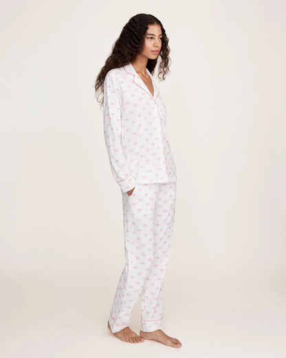 Women's Pima Pajama Set in Blushing Bows