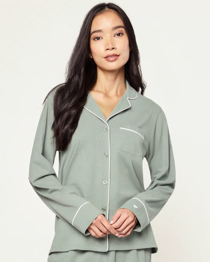 Women's Pima Pajama Set in Sage
