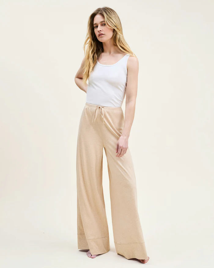 Women's Pima Wide-Leg Lounge Pant