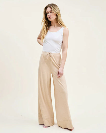 Women's Pima Wide-Leg Lounge Pant
