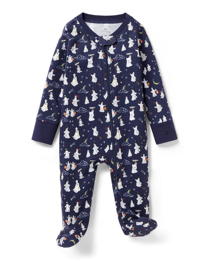 Baby's Pima Romper in Spooky Slumber