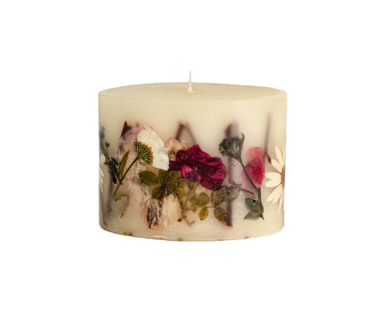 Apricot Rose Petite Oval Botanical Candle