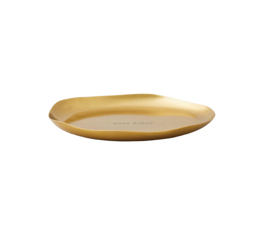 6" Gold Candle Plate for Small and Medium Round Botanical Candles
