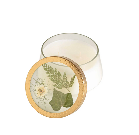 Forest Large Pressed Floral Candle