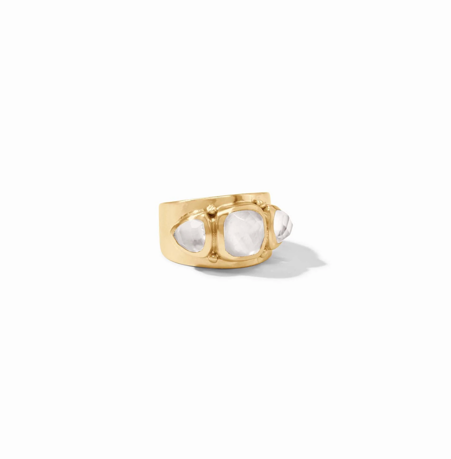 Aquitaine Ring: Iridescent Clear Crystal