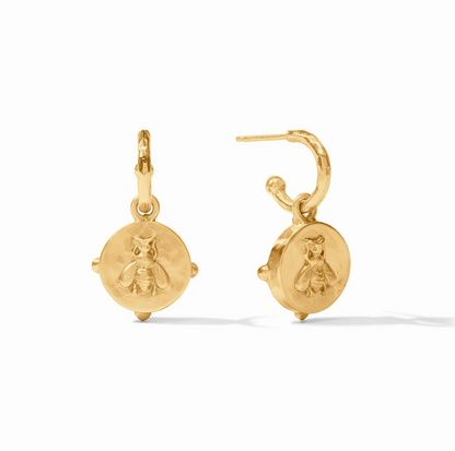 Honeybee Hoop & Charm Earring