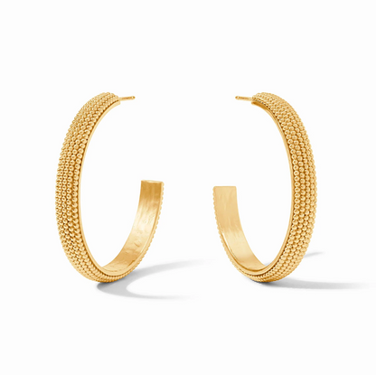 Beaded Eternity Hoop: Large
