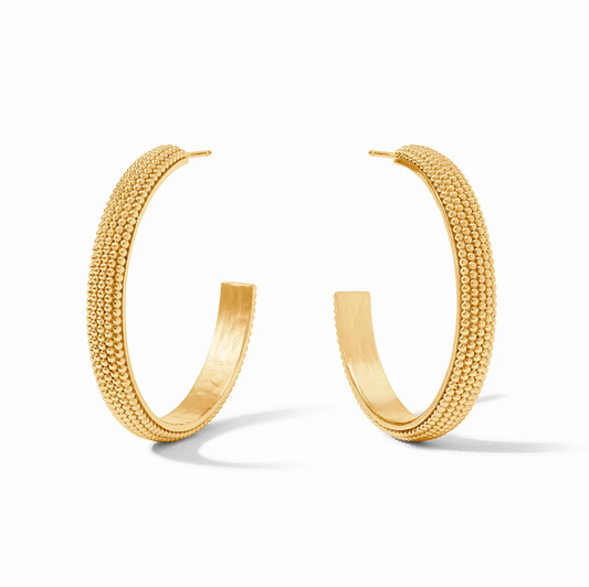 Beaded Eternity Hoop: Large