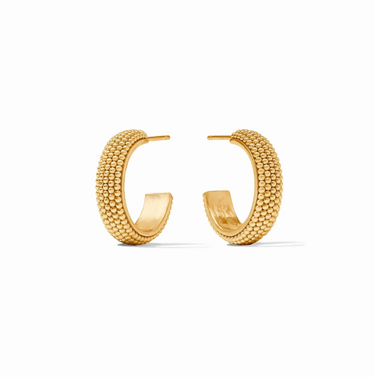 Beaded Eternity Hoop: Small