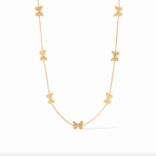 Butterfly Delicate Station Necklace