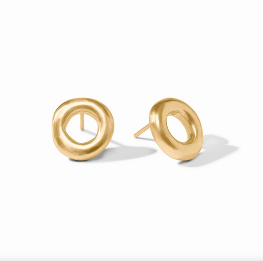 Wave Circle Stud