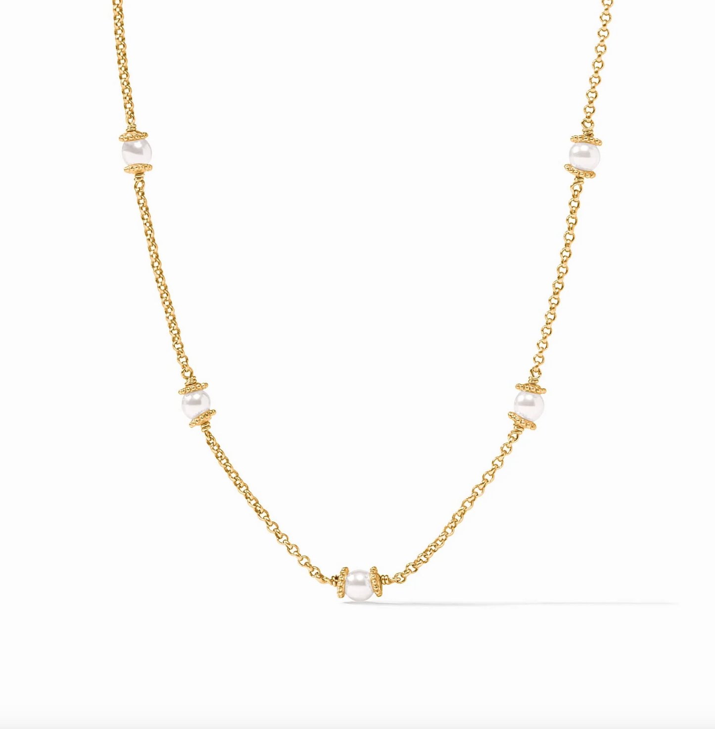 Hydra Delicate Station Necklace Turquoise Blue