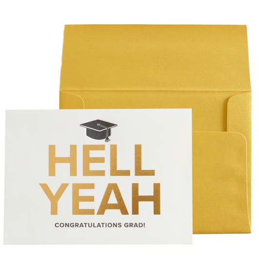 Hell Yeah Graduation Card
