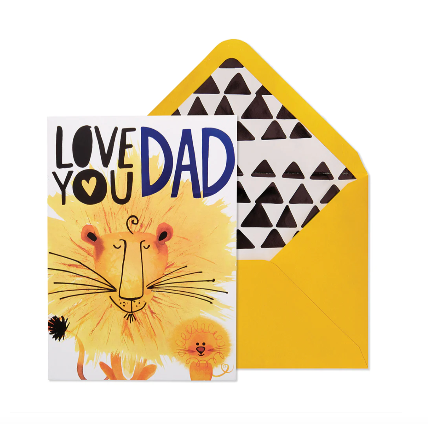 Dad And Kid Lion Father's Day Card