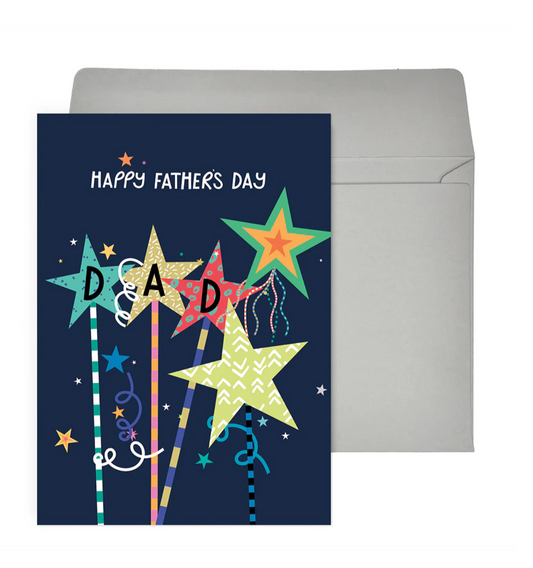 Dad Stars Fathers Day Card