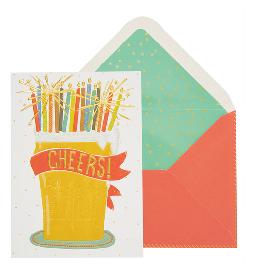 Beer Stein With Sparklers Birthday