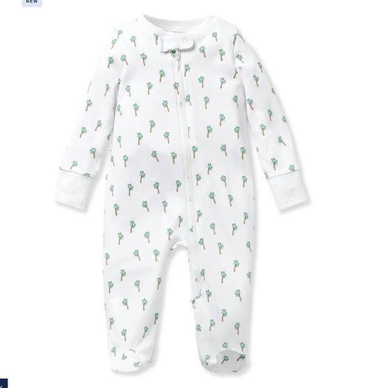 Baby's Pima Romper in Palmier