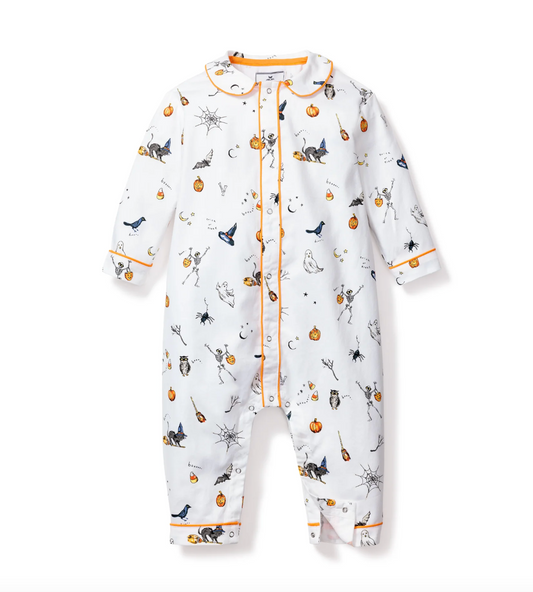 Baby's Twill Cambridge Romper in Trick or Treat
