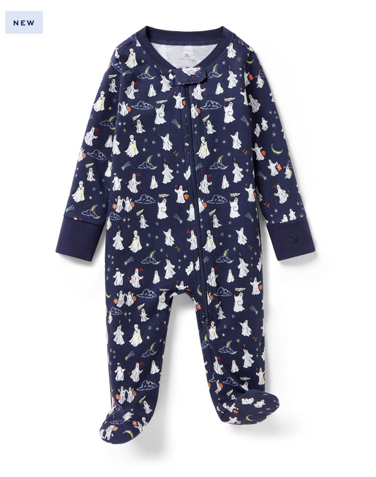 Baby's Pima Romper in Spooky Slumber
