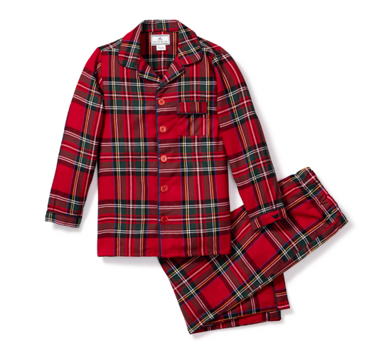 Kid's Brushed Cotton Pajama Set in Imperial Tartan