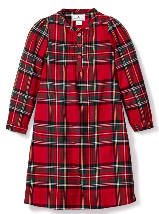 Girl's Brushed Cotton Beatrice Nightgown in Imperial Tartan