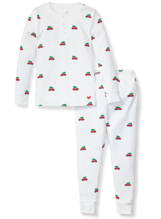 Kid's Pima Snug Fit Pajama Set in Holiday Journey