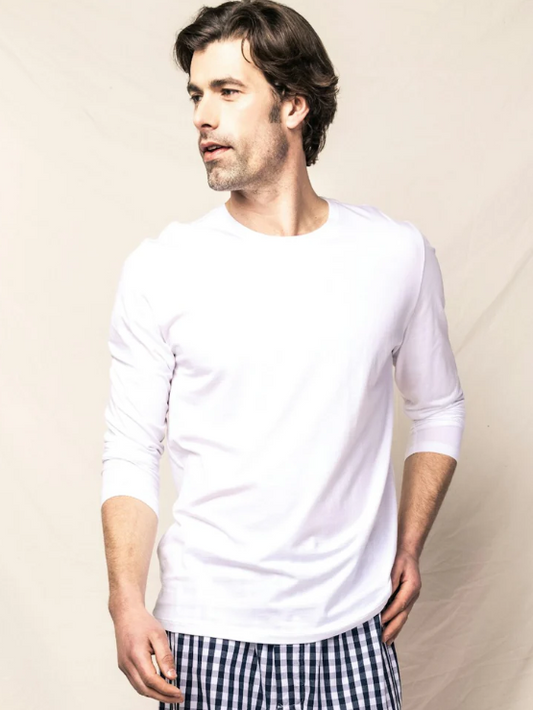 Men’s Pima Long Sleeve T-shirt White