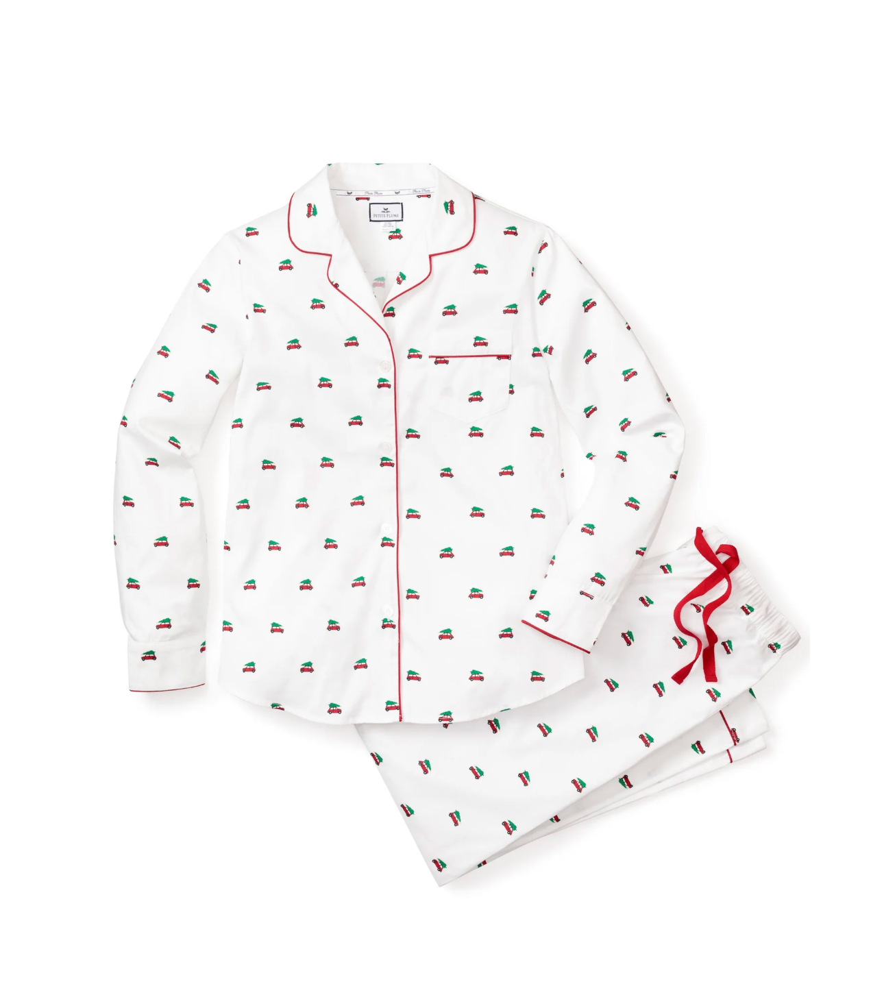 Women's Twill Pajama Set in Holiday Journey