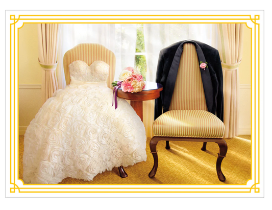 Wedding Chairs Wedding Card