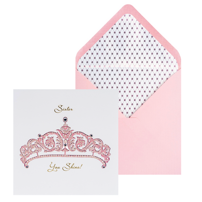 Sister Crown Birthday Card NEW