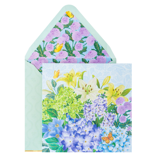 Chinoiserie Bouquet Pop-Up Blank Card NEW