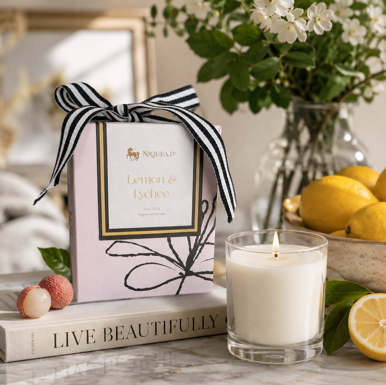 Lemon & Lychee Serenity Candle