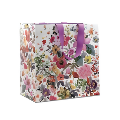 Flower Garden Large Square Gift Bag