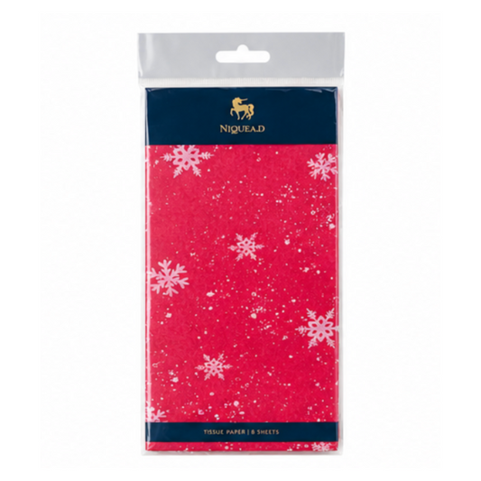 Red Snowflake Tissue