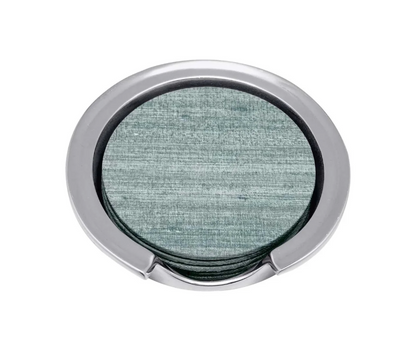 Capri Faux Grasscloth Signature Coaster Set