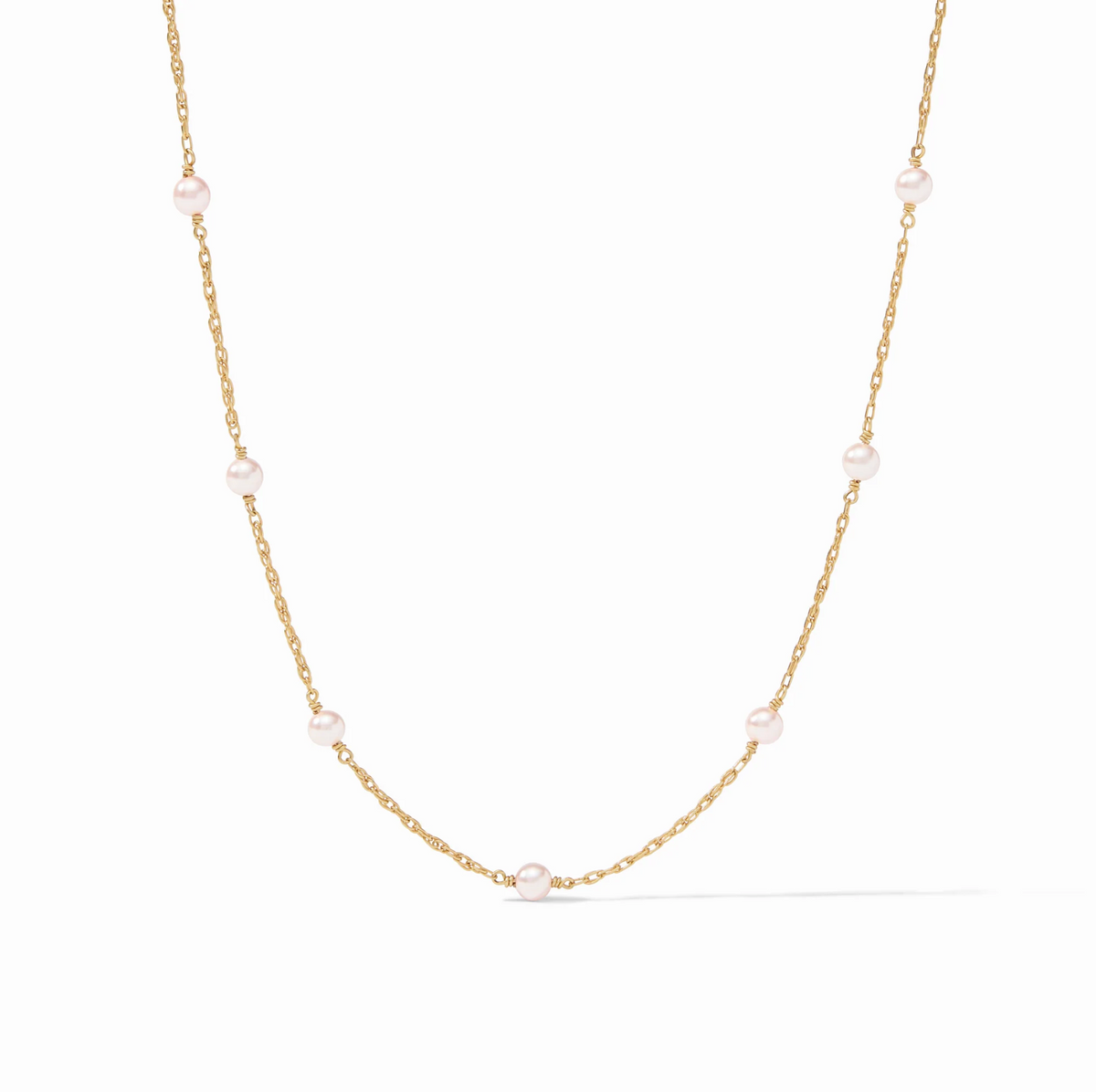 The Pink Delicate Station Necklace