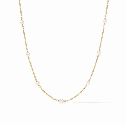 The Pink Delicate Station Necklace