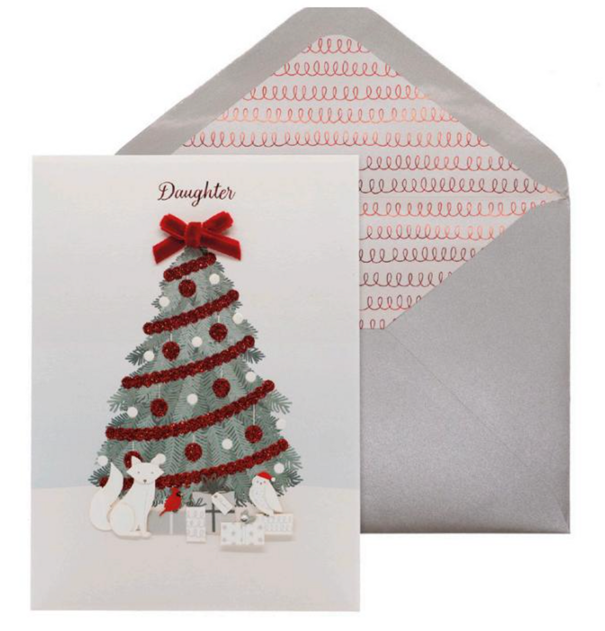 Daughter Fox and Friends Christmas Card NEW
