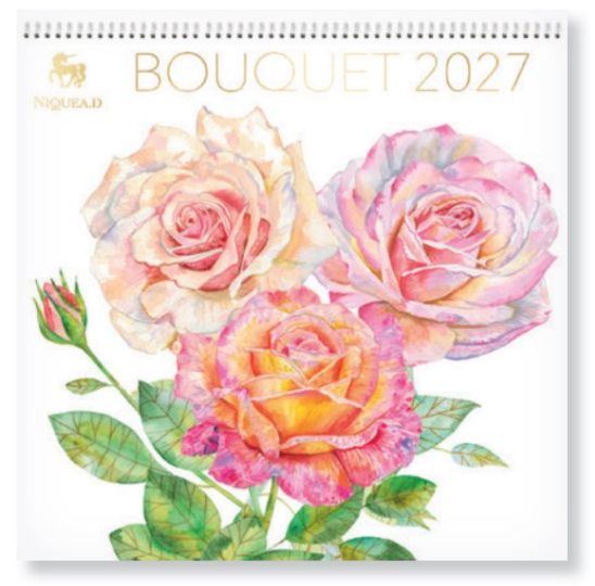 Bouquet 2027 Spiral Wall Calendar