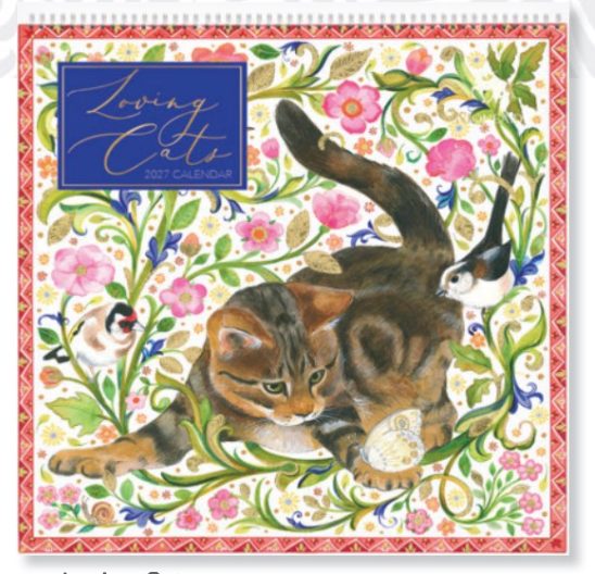 Loving Cats 2027 Spiral Wall Calendar